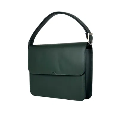 GODI. WOMEN'S THE MOSS ADJUSTABLE SHOULDER BAG IN FOREST GREEN