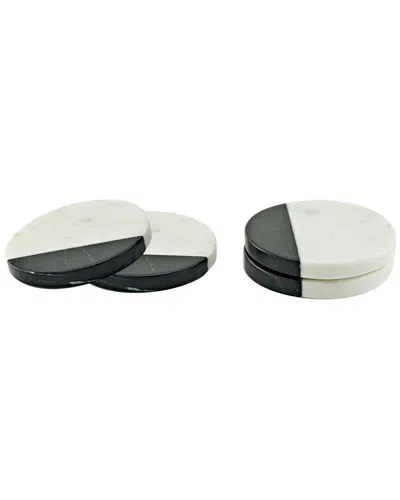 GODINGER GODINGER CRUM MARBLE COASTER SET