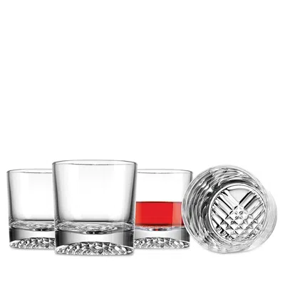 GODINGER FIORE DOUBLE OLD FASHIONED TUMBLERS, SET OF 4