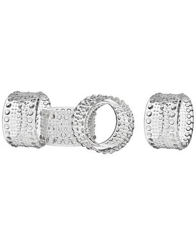 GODINGER GODINGER LUMINA SET OF 4 NAPKIN RINGS
