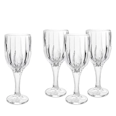 GODINGER PLEAT GOBLETS, SET OF 4