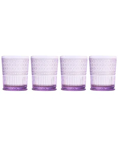 GODINGER GODINGER SET OF 4 CLARO ACRYLIC DOUBLE OLD FASHIONED GLASSES