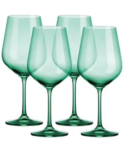 GODINGER GODINGER SET OF 4 SHEER RED WINE GLASSES