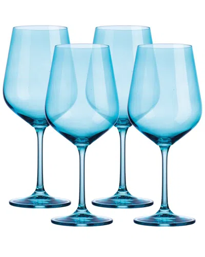 GODINGER GODINGER SET OF 4 SHEER RED WINE GLASSES