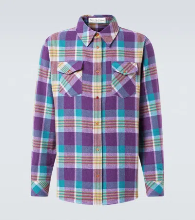 GOD'S TRUE CASHMERE CHECKED CASHMERE SHIRT