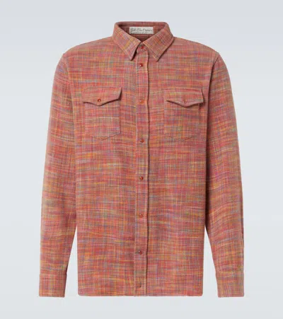 GOD'S TRUE CASHMERE FLOWER SPACE-DYED CASHMERE SHIRT