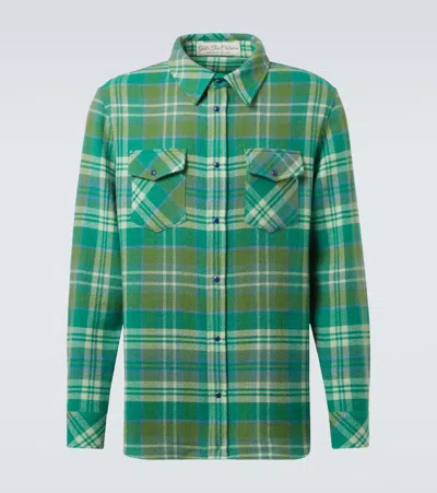 GOD'S TRUE CASHMERE HERO TARTAN CASHMERE SHIRT