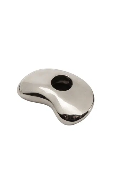 GOHAR WORLD BEAN SILVER-PLATED CANDLE HOLDER