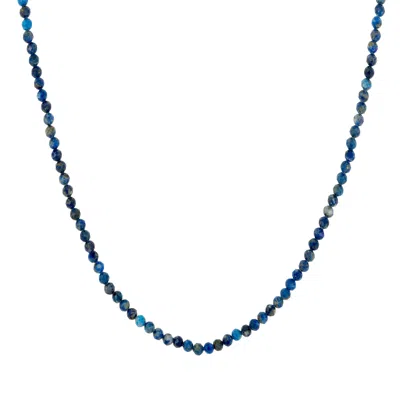 GOLD TRIP WOMEN'S GOLD / BLUE BLUE LAPIS BEADED NECKLACE IN GOLD