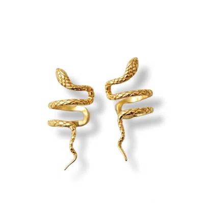 GOLD TRIP WOMEN'S SNAKE EAR CUFF GOLD