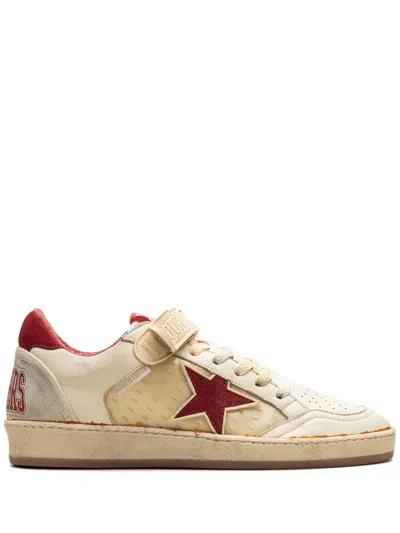 GOLDEN GOOSE BALL STAR "WHITE/ICE/RED" SNEAKERS