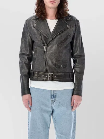 GOLDEN GOOSE LEATHER BIKER JACKET