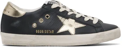 GOLDEN GOOSE BLACK SUPER-STAR CLASSIC SNEAKERS
