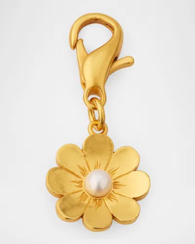 GOLDEN GOOSE DAISY PEARL-EMBELLISHED BAG CHARM