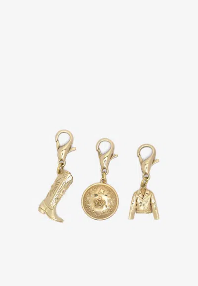 GOLDEN GOOSE DB LOVE CHARMS - SET OF 3