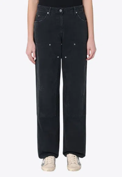 GOLDEN GOOSE DB STRAIGHT-LEG WASHED JEANS