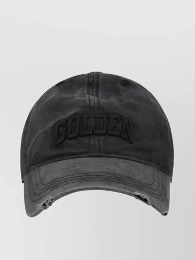 GOLDEN GOOSE DISTRESSED COTTON BASEBALL HAT