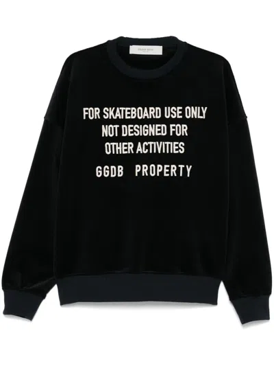GOLDEN GOOSE EMBROIDERED-LETTERING SWEATSHIRT