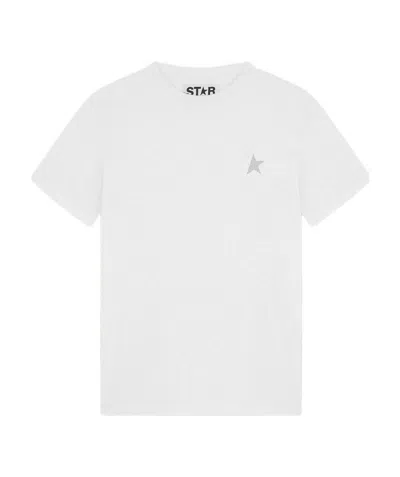 GOLDEN GOOSE GOLDEN GOOSE DELUXE BRAND LOGO PATCH CREWNECK T-SHIRT
