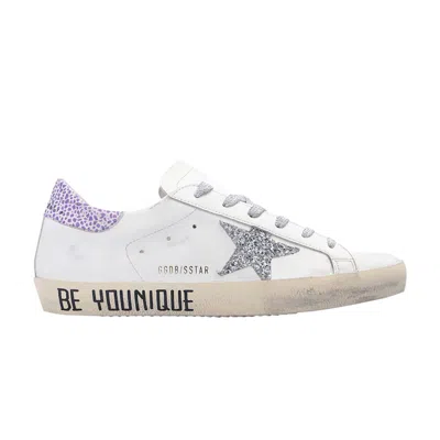 GOLDEN GOOSE GOLDEN GOOSE GOLDEN GOOSE WMNS SUPERSTAR 'DON'T BE PERFECT, BE YOUNIQUE - SILVER GLITTER' | WHITE | 