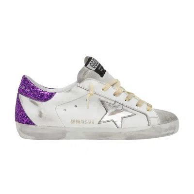 GOLDEN GOOSE GOLDEN GOOSE GOLDEN GOOSE WMNS SUPERSTAR 'GLITTER - WHITE PURPLE' | WOMEN'S SIZE 35