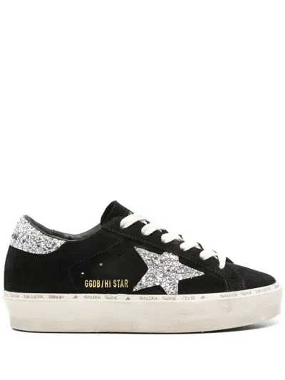 GOLDEN GOOSE HI STAR SUEDE SNEAKERS