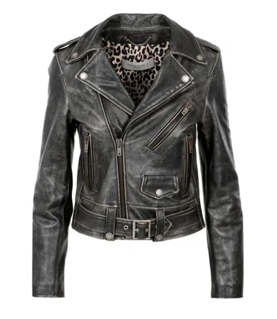GOLDEN GOOSE LEATHER JACKET