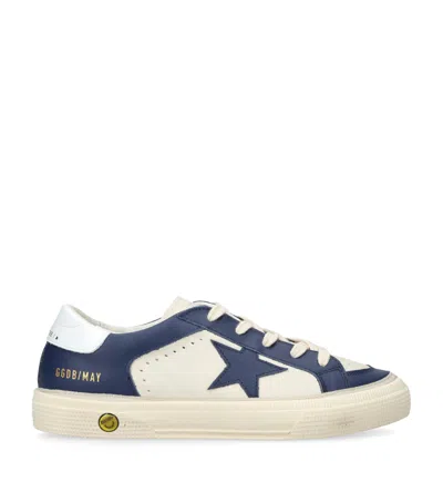 GOLDEN GOOSE LEATHER MAY SNEAKERS
