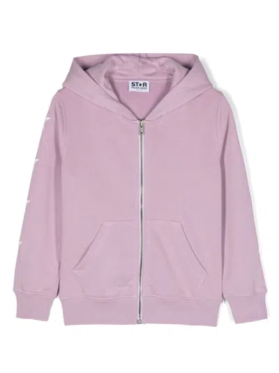 GOLDEN GOOSE LOGO-PRINT HOODIE