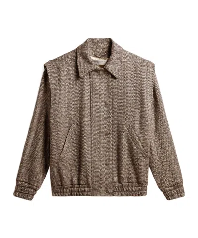 GOLDEN GOOSE GOLDEN GOOSE DELUXE BRAND HERRINGBONE BOMBER JACKET