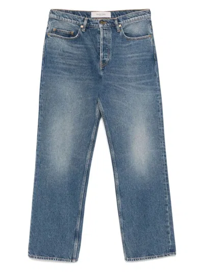 GOLDEN GOOSE MEN'S MEDIUM WASH LOOSE SKATER-STYLE JEANS