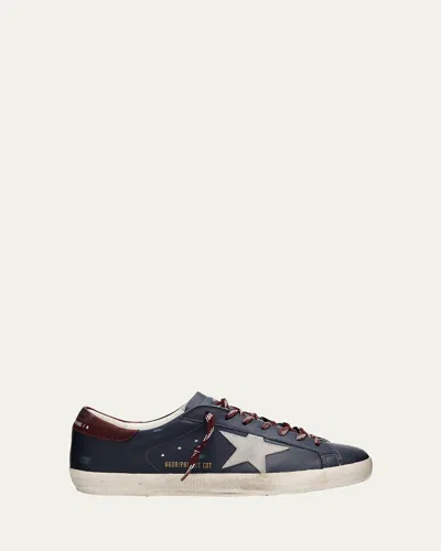GOLDEN GOOSE MEN'S SUPERSTAR LEATHER LOW-TOP SNEAKERS