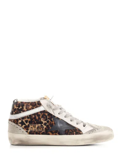 GOLDEN GOOSE MID STAR SNEAKERS ANIMALIER