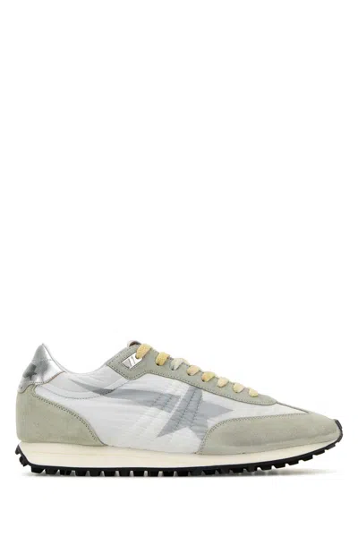 GOLDEN GOOSE MULTICOLOR FABRIC AND SUEDE RUNNING MARATHON SNEAKERS