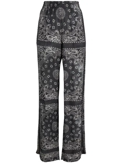 GOLDEN GOOSE PAISLEY-PRINT WIDE-LEG TROUSERS