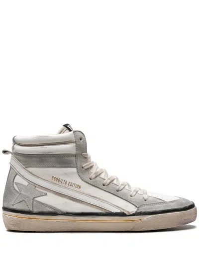 GOLDEN GOOSE SLIDE "WHITE/ICE" SNEAKERS