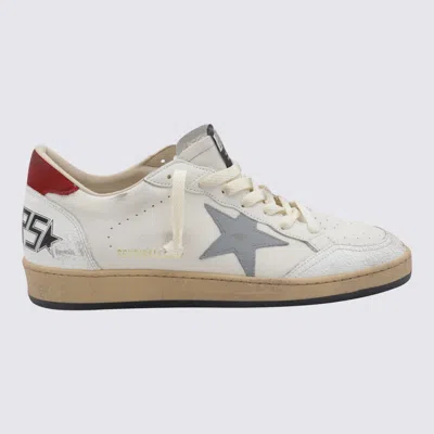 GOLDEN GOOSE SNEAKERS WHITE/SILVER BLUE/RED