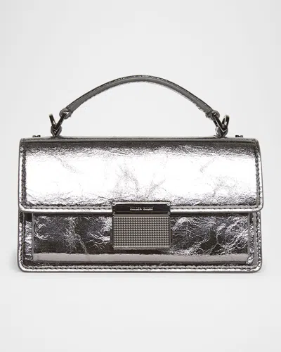 GOLDEN GOOSE VENEZIA SMALL METALLIC LEATHER CROSSBODY BAG