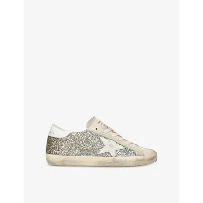 GOLDEN GOOSE WOMENS BROWN/OTH SUPER STAR 55636 LEATHER LOW-TOP TRAINERS EUR 41 / 8 UK