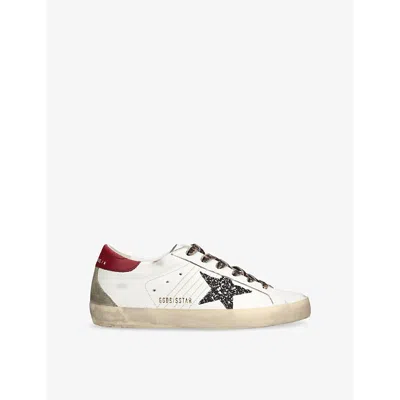 GOLDEN GOOSE WOMENS GOLDEN GOOSE SUPER-STAR 82813 LEATHER LOW-TOP TRAINERS