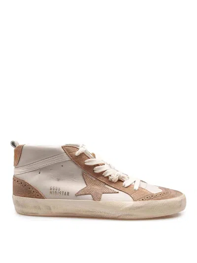 GOLDEN GOOSE MID STAR SNEAKERS IN LEATHER