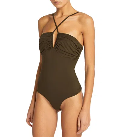 GOLDSIGN ARVIN BODYSUIT IN GREEN