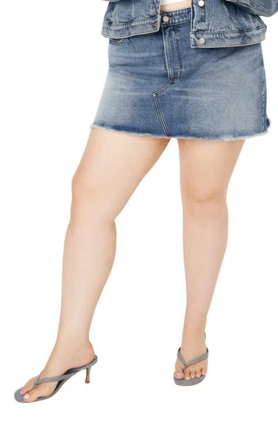 GOOD AMERICAN GOOD AMERICAN DENIM MINISKIRT