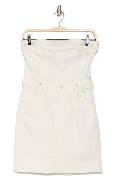 GOOD AMERICAN GOOD AMERICAN FIT FOR SUCCESS STRAPLESS DENIM MINIDRESS