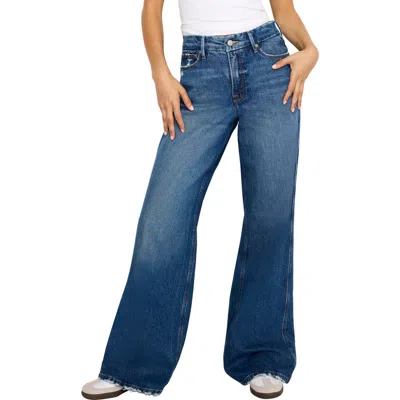 GOOD AMERICAN GOOD AMERICAN GOOD SKATE HIGH WAIST WIDE LEG JEANS