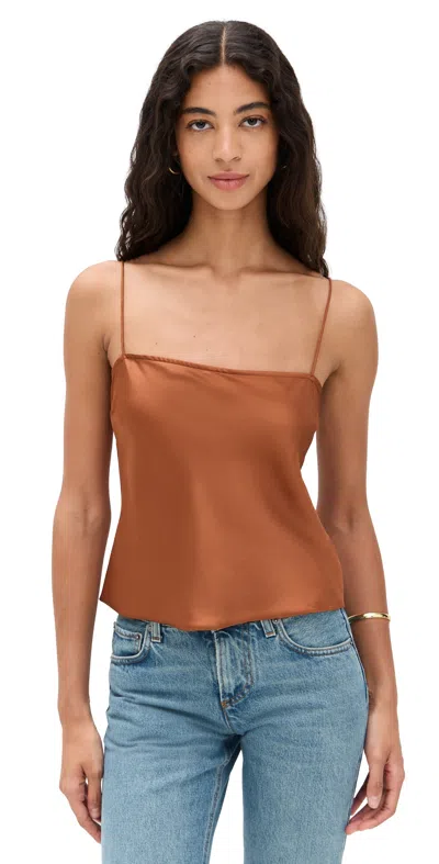GOOD AMERICAN SATIN CAMISOLE COPPER004