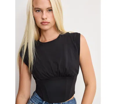 GOOD AMERICAN WOMEN'S SLEEVELESS CORSET TOP, REGULAR & PLUS SIZE