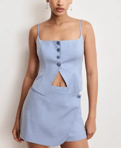 GOOD AMERICAN WOMEN'S TWILL SUITING CAMI TOP