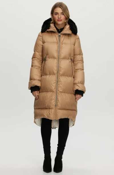 GORSKI GORSKI APRES-SKI LONG JACKET WITH DETACHABLE TOSCANA TRIM