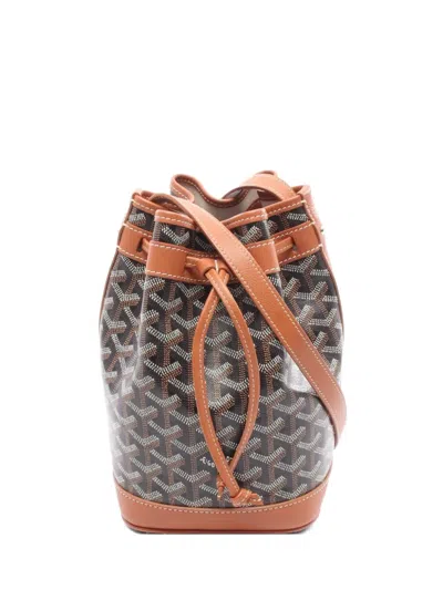 GOYARD 2010S PETIT FLO COATED-CANVAS SHOULDER BAG